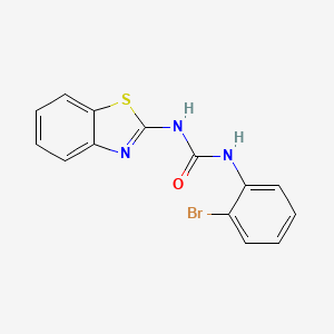 molecular formula C14H10BrN3OS B4752089 N-(1,3-BENZOTHIAZOL-2-YL)-N'-(2-BROMOPHENYL)UREA 