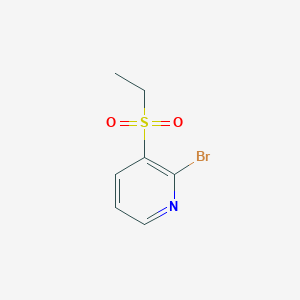 molecular formula C7H8BrNO2S B047522 2-Bromo-3-(ethylsulfonyl)-pyridine CAS No. 124589-98-6