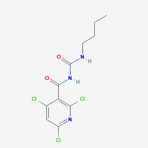 molecular formula C11H12Cl3N3O2 B4752371 N-(butylcarbamoyl)-2,4,6-trichloropyridine-3-carboxamide 