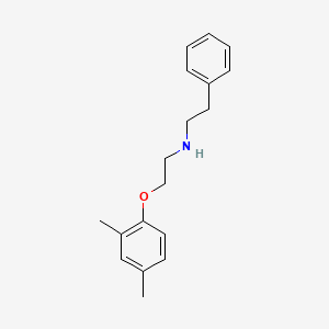 molecular formula C18H23NO B4752710 N-[2-(2,4-dimethylphenoxy)ethyl]-2-phenylethanamine 