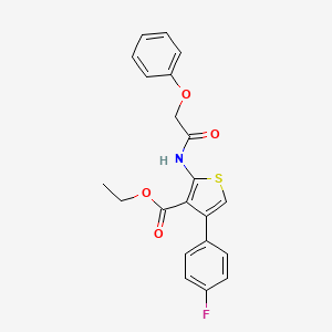 molecular formula C21H18FNO4S B4753074 ETHYL 4-(4-FLUOROPHENYL)-2-(2-PHENOXYACETAMIDO)THIOPHENE-3-CARBOXYLATE 