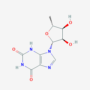 molecular formula C10H12N4O5 B047531 5'-Deoxyxanthosine CAS No. 123372-15-6
