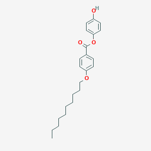 molecular formula C23H30O4 B047533 4-Hydroxyphenyl 4-(decyloxy)benzoate CAS No. 124249-85-0