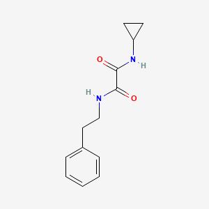 molecular formula C13H16N2O2 B4753582 N'-cyclopropyl-N-(2-phenylethyl)oxamide 