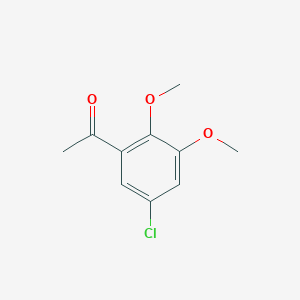 molecular formula C10H11ClO3 B047537 1-(5-Chloro-2,3-dimethoxyphenyl)ethanone CAS No. 117052-19-4