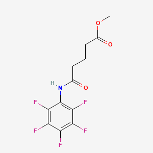 molecular formula C12H10F5NO3 B4754458 Methyl 5-oxo-5-(2,3,4,5,6-pentafluoroanilino)pentanoate 