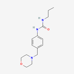 molecular formula C15H23N3O2 B4755109 N-[4-(MORPHOLINOMETHYL)PHENYL]-N'-PROPYLUREA 