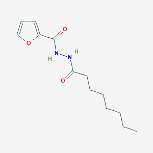 molecular formula C13H20N2O3 B4755491 N'-octanoylfuran-2-carbohydrazide 