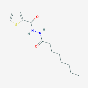 molecular formula C13H20N2O2S B4755623 N'-octanoylthiophene-2-carbohydrazide 