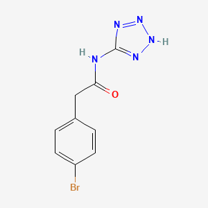 molecular formula C9H8BrN5O B4755743 2-(4-bromophenyl)-N-(1H-tetrazol-5-yl)acetamide 