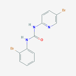 molecular formula C12H9Br2N3O B4755798 N-(2-BROMOPHENYL)-N'-(5-BROMO-2-PYRIDYL)UREA 