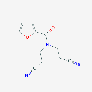 molecular formula C11H11N3O2 B4756029 N,N-bis(2-cyanoethyl)furan-2-carboxamide 