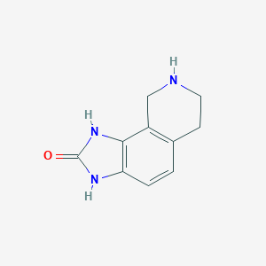 molecular formula C10H11N3O B047561 6,7,8,9-Tetrahydro-3H-imidazo[4,5-h]isoquinolin-2-ol CAS No. 120546-74-9