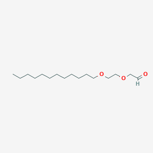 molecular formula C16H32O3 B047565 [2-(十二烷氧基)乙氧基]乙醛 CAS No. 202408-13-7