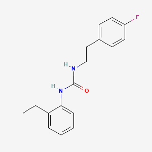 molecular formula C17H19FN2O B4756635 N-(2-ETHYLPHENYL)-N'-(4-FLUOROPHENETHYL)UREA 