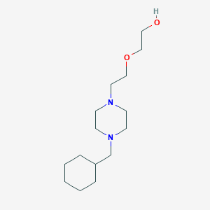 molecular formula C15H30N2O2 B4756766 2-[2-[4-(cyclohexylmethyl)piperazin-1-yl]ethoxy]ethanol 