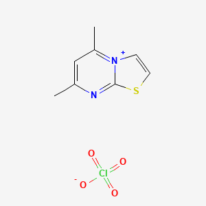 molecular formula C8H9ClN2O4S B4756868 Thiazolo(3,2-a)pyrimidin-4-ium, 5,7-dimethyl-, perchlorate CAS No. 28666-85-5