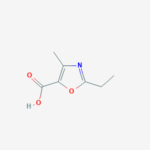 molecular formula C7H9NO3 B047572 2-Ethyl-4-methyl-1,3-oxazole-5-carboxylic acid CAS No. 113366-51-1