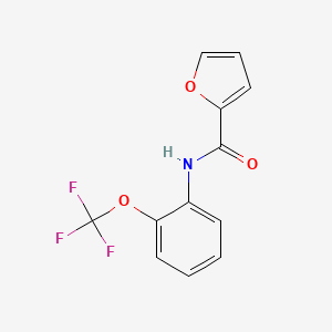 molecular formula C12H8F3NO3 B4757448 N-[2-(trifluoromethoxy)phenyl]furan-2-carboxamide 