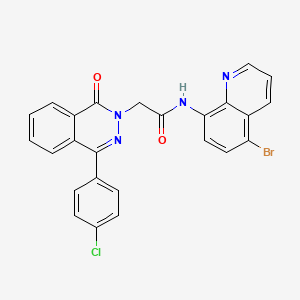 molecular formula C25H16BrClN4O2 B4757523 N-(5-BROMOQUINOLIN-8-YL)-2-[4-(4-CHLOROPHENYL)-1-OXO-1,2-DIHYDROPHTHALAZIN-2-YL]ACETAMIDE 