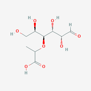 2-[(2R,3S,4R,5R)-1,2,4,5-tetrahydroxy-6-oxohexan-3-yl]oxypropanoic acid