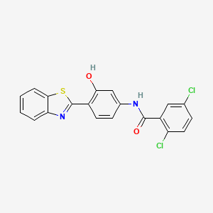 molecular formula C20H12Cl2N2O2S B4757777 N-(4-(Benzo[d]thiazol-2-yl)-3-hydroxyphenyl)-2,5-dichlorobenzamide 