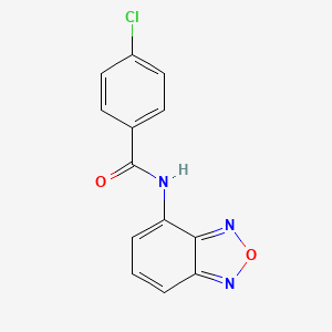 molecular formula C13H8ClN3O2 B4758433 N-(2,1,3-benzoxadiazol-4-yl)-4-chlorobenzamide 