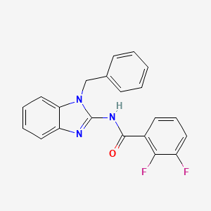 molecular formula C21H15F2N3O B4758471 N-(1-BENZYL-1H-1,3-BENZIMIDAZOL-2-YL)-2,3-DIFLUOROBENZAMIDE 