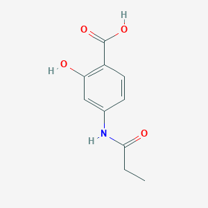molecular formula C10H11NO4 B4758504 2-Hydroxy-4-propionamidobenzoic acid 