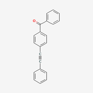 molecular formula C21H14O B4758644 Phenyl-[4-(phenylethynyl)phenyl]methanone CAS No. 57542-59-3