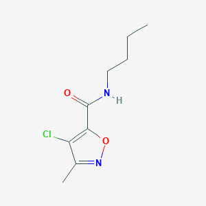 molecular formula C9H13ClN2O2 B4758691 N-butyl-4-chloro-3-methyl-1,2-oxazole-5-carboxamide 