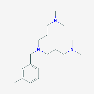 molecular formula C18H33N3 B4758876 N'-[3-(dimethylamino)propyl]-N,N-dimethyl-N'-[(3-methylphenyl)methyl]propane-1,3-diamine 
