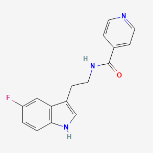 molecular formula C16H14FN3O B4759148 N~4~-[2-(5-fluoro-1H-indol-3-yl)ethyl]isonicotinamide 