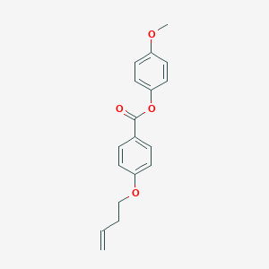 molecular formula C18H18O4 B047595 4-Methoxyphenyl 4'-(3-butenyloxy)benzoate CAS No. 76487-56-4