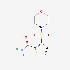 molecular formula C9H12N2O4S2 B4759552 3-(Morpholin-4-ylsulfonyl)thiophene-2-carboxamide 