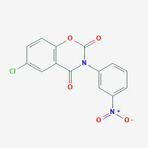 molecular formula C14H7ClN2O5 B4759566 6-Chloro-3-(3-nitrophenyl)-1,3-benzoxazine-2,4-dione 