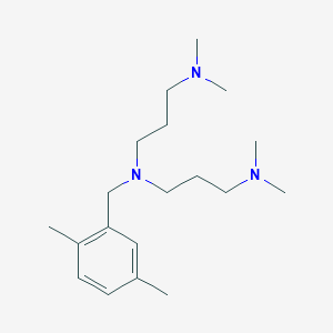 molecular formula C19H35N3 B4759814 N'-[3-(dimethylamino)propyl]-N'-[(2,5-dimethylphenyl)methyl]-N,N-dimethylpropane-1,3-diamine 