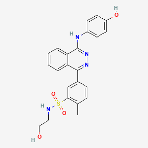 molecular formula C23H22N4O4S B4760180 N-(2-HYDROXYETHYL)-5-{4-[(4-HYDROXYPHENYL)AMINO]PHTHALAZIN-1-YL}-2-METHYLBENZENE-1-SULFONAMIDE 