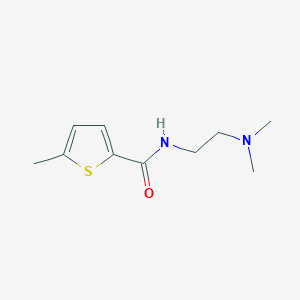 molecular formula C10H16N2OS B4760339 N-[2-(dimethylamino)ethyl]-5-methylthiophene-2-carboxamide 