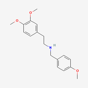 molecular formula C18H23NO3 B4760564 N-(3,4-Dimethoxyphenethyl)-N-(4-methoxybenzyl)amine hydrochloride 