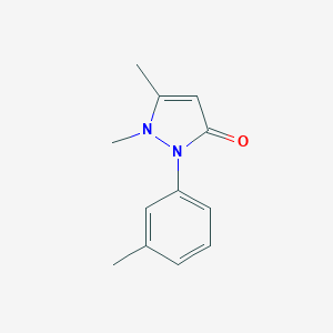 molecular formula C12H14N2O B047606 1,5-Dimethyl-2-(m-tolyl)-1H-pyrazol-3(2H)-one CAS No. 115722-26-4