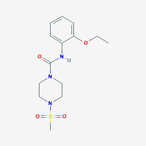 molecular formula C14H21N3O4S B4761089 N-(2-ETHOXYPHENYL)-4-METHANESULFONYLPIPERAZINE-1-CARBOXAMIDE 