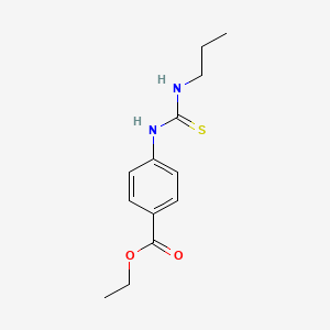molecular formula C13H18N2O2S B4761440 Ethyl 4-(propylcarbamothioylamino)benzoate 