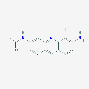 molecular formula C15H12IN3O B047615 3-Acetamido-5-iodoproflavine CAS No. 121284-42-2