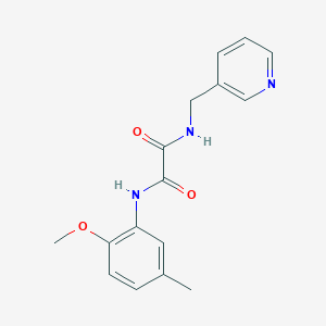 molecular formula C16H17N3O3 B4761526 N'-(2-methoxy-5-methylphenyl)-N-(pyridin-3-ylmethyl)oxamide 