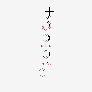 molecular formula C34H34O6S B4761663 (4-Tert-butylphenyl) 4-[4-(4-tert-butylphenoxy)carbonylphenyl]sulfonylbenzoate 