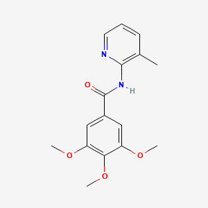 molecular formula C16H18N2O4 B4761876 Benzamide, N-(3-methyl-2-pyridyl)-3,4,5-trimethoxy- CAS No. 36845-03-1