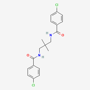 molecular formula C19H20Cl2N2O2 B4762088 N,N'-(2,2-DIMETHYL-1,3-PROPANEDIYL)BIS(4-CHLOROBENZAMIDE) 