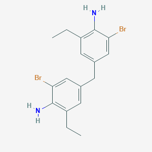 molecular formula C17H20Br2N2 B047629 4,4'-Methylenebis(2-bromo-6-ethylaniline) CAS No. 114309-89-6