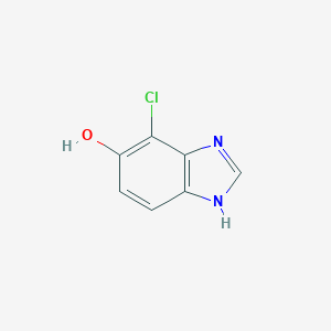 molecular formula C7H5ClN2O B047630 4-Chloro-1H-benzo[d]imidazol-5-ol CAS No. 124841-30-1